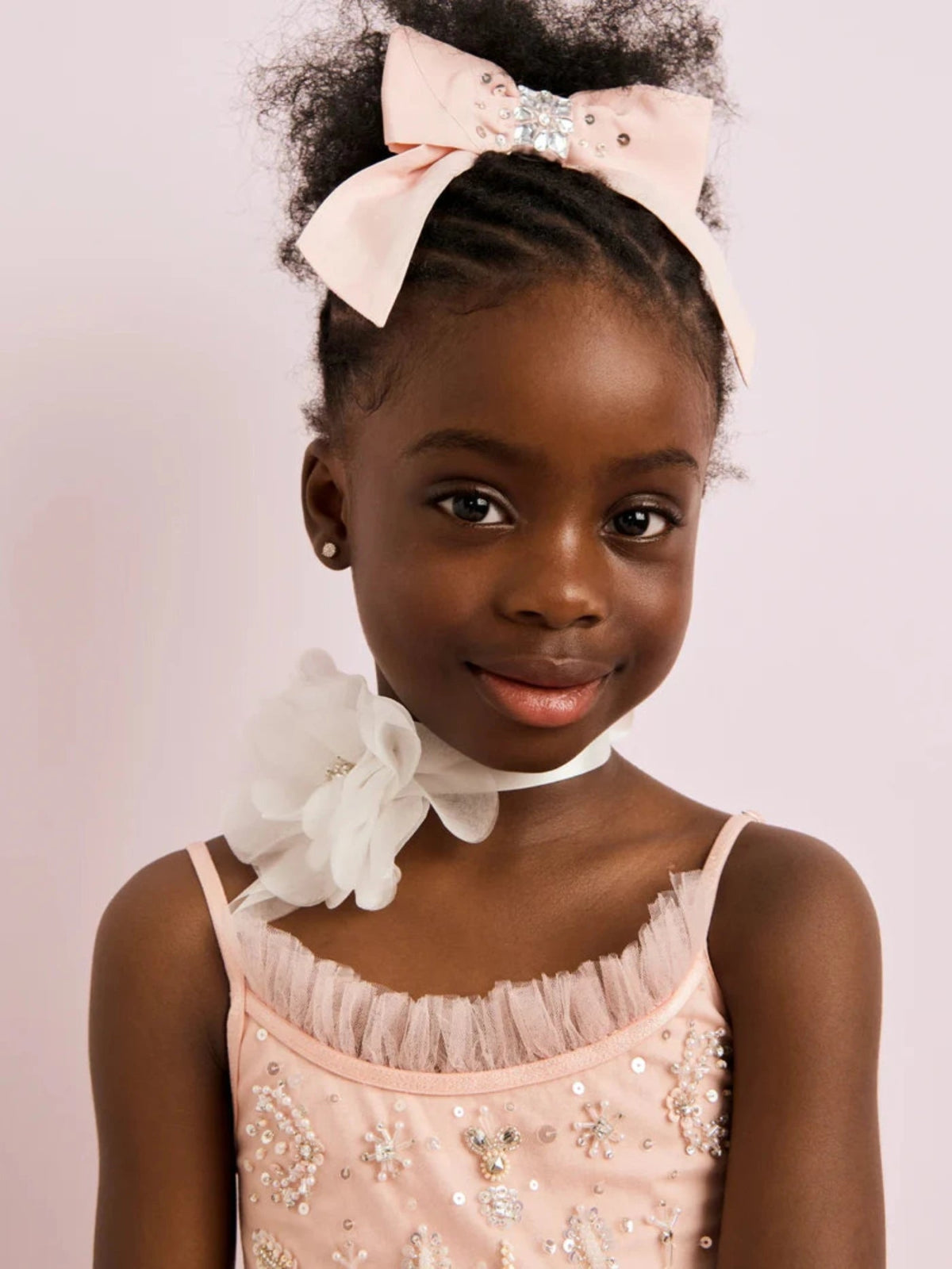 Tutu Du Monde Mirror Bow Hair Clip In Heavenly Pink | HONEYPIEKIDS 