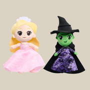 Licensed Wicked Movie 8 inch Plush Dolls - Choose Glinda or Elphaba | HONEYPIEKIDS