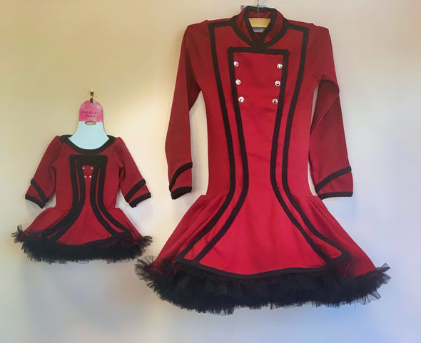 Ooh La La Couture Infant & Youth Nutcracker Dress in Red and Black | HONEYPIEKIDS | Kids Boutique