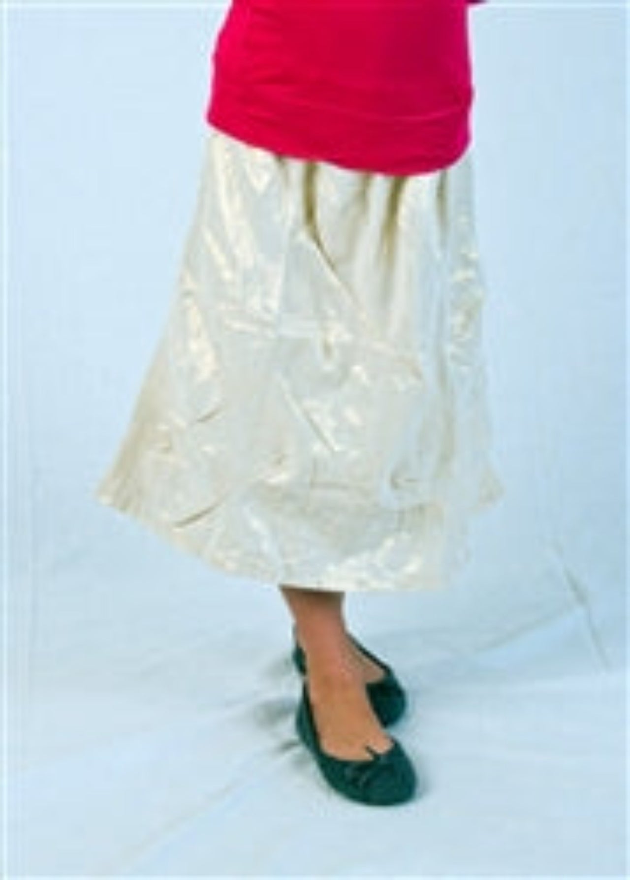 Girls Long Pinched Skirt - 3 Color Choices | HONEYPIEKIDS 