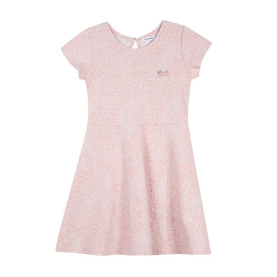 3Pommes Girls Rose Sparkle Short Sleeve Dress | HONEYPIEKIDS | Kids Boutique Clothing