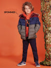 3POMMES Boys Travel Boy Multi Color Hooded Coat | HONEYPIEKIDS | Kids Boutique Clothing