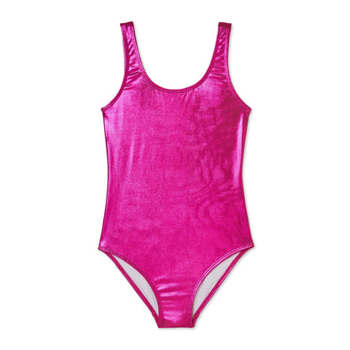Stella Cove Girls Pink Metallic Swimsuit | HONEYPIEKIDS | Kids Boutique Clothing