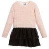 3Pommes Girls Pink Sweater & Black Tulle Dress Set | HONEYPIEKIDS | Kids Boutique Clothing