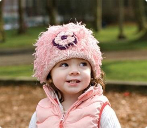 Infant & Little Girls Flower Power Yarn Winter Hat | HONEYPIEKIDS | Kids Boutique Clothing