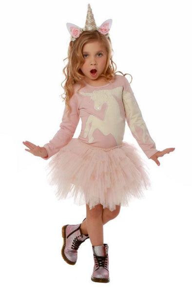 Ooh La La Couture Infant to Youth Girls Pink Unicorn Dress | HONEYPIEKIDS | Kids Boutique Clothing