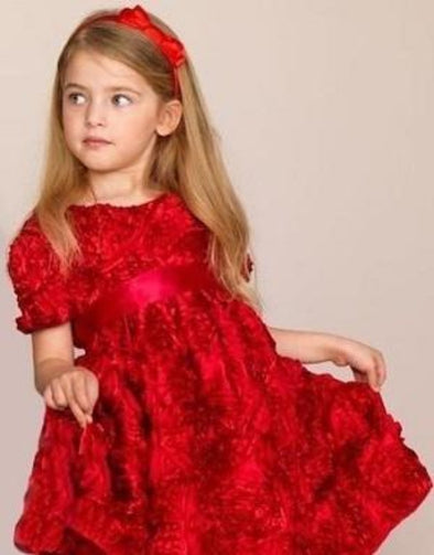Halabaloo Bouquet Dress in Red | HONEYPIEKIDS | Kids Boutique Clothing