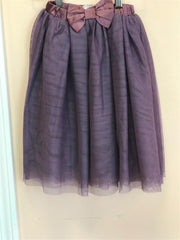 Alyssia Couture Girls Purple Layered Lace Skirt | HONEYPIEKIDS 