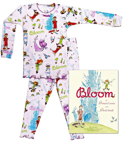 Books to Bed Bloom Pajamas and Book | HONEYPIEKIDS | Kids Boutique Clothing