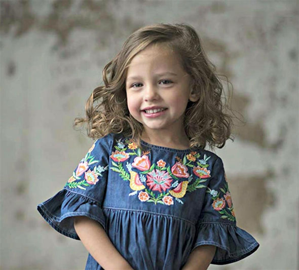 BLU & BLUE GIOVANNA DRESS | HONEYPIEKIDS | Kids Boutique Clothing