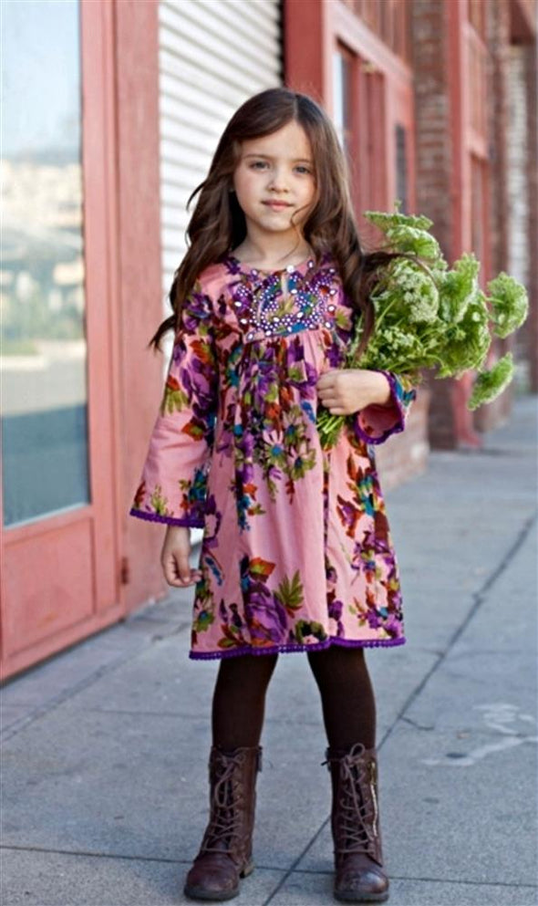 Floral Boho Tunic Dress | HONEYPIEKIDS | Kids Boutique Clothing