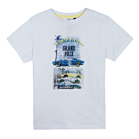3Pommes Infant & Toddler Boys French Riviera Grand Prix T Shirt | HONEYPIEKIDS | Kids Boutique Clothing