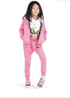 Paper Wings Reversible Raglan Pink & Unicorn at Dusk Hoodie | HONEYPIEKIDS | Kids Boutique Clothing