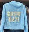 Girls Crystal Snow Day Zip Up Hooded Jacket | HONEYPIEKIDS | Kids Boutique Clothing