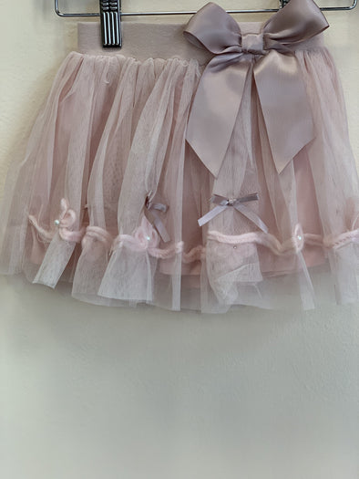 MaeLi Rose Blush Layered Tulle Skirt | HONEYPIEKIDS | Kids Boutique Clothing