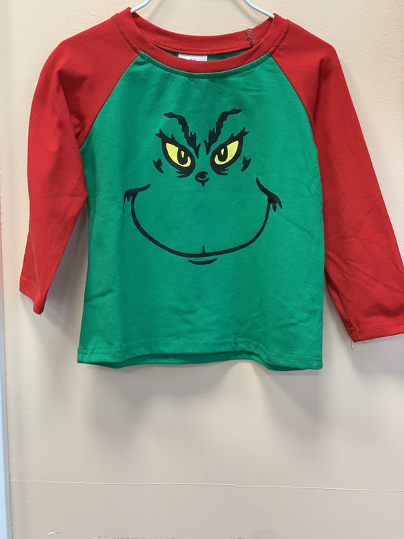 The Grinch Long Sleeve Shirt | HONEYPIEKIDS | Kids Boutique Clothing