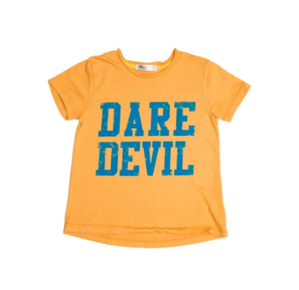 Joah Love Dare Devil Tee in Marigold | HONEYPIEKIDS | Kids Boutique Clothing