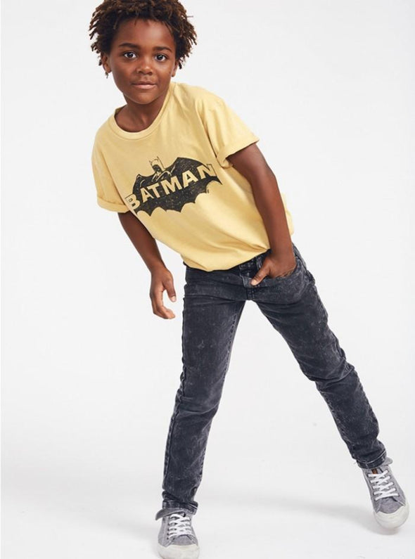 Junk Food Boys Batman T-shirt in Mustard | HONEYPIEKIDS | Kids Boutique Clothing