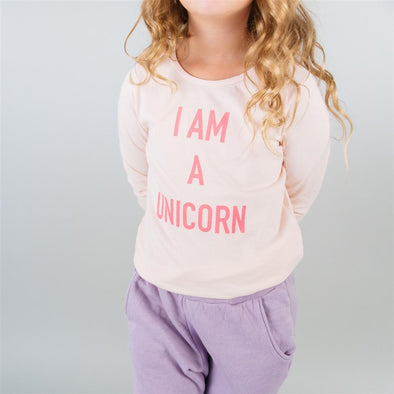Kira Kids Pink Infant & Toddler I Am A UNICORN Organic Cotton Shirt | HONEYPIEKIDS | Kids Boutique
