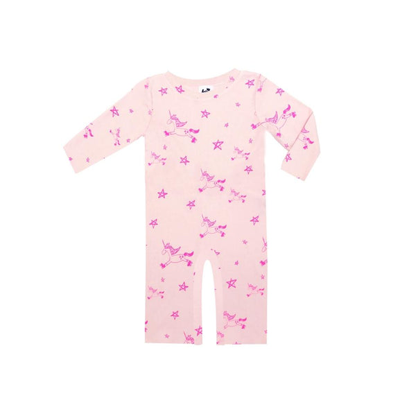 Kira Kids Pink Unicorn Infant Organic Cotton Romper | HONEYPIEKIDS | Baby Boutique 