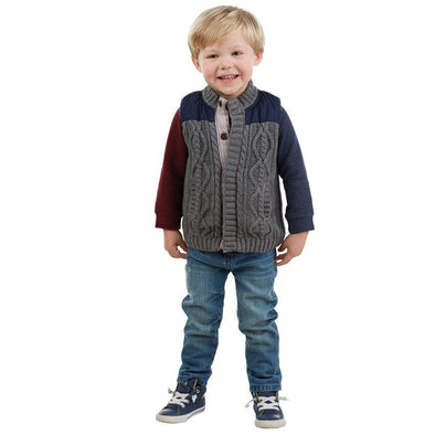 MUDPIE INFANT & TODDLER BOYS SWEATER AND NYLON VEST | HONEYPIEKIDS | Kids Boutique Clothing