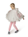 Paper Wings Reversible Frilled Fleece Winter Unicorn Poncho | HONEYPIEKIDS | Kids Boutique Clothing