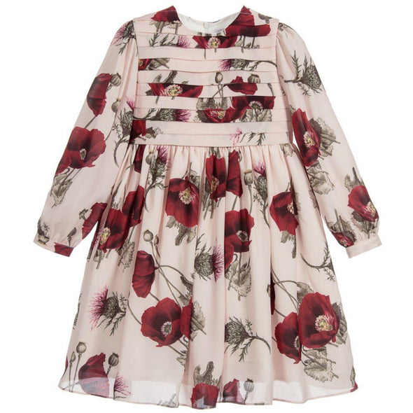 Patachou Girls Pink Poppy Floral Dress | HONEYPIEKIDS | Kids Boutique Clothing
