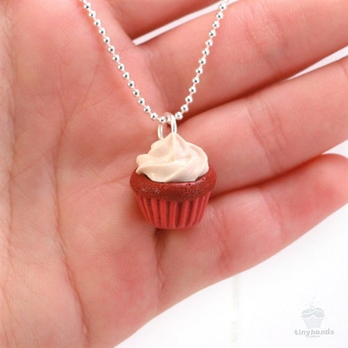 Tiny Hands Scented Red Velvet Cupcake Necklace | HONEYPIEKIDS 
