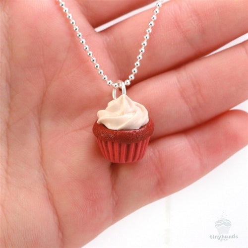 Tiny Hands Scented Red Velvet Cupcake Necklace | HONEYPIEKIDS | Kids Boutique Clothing