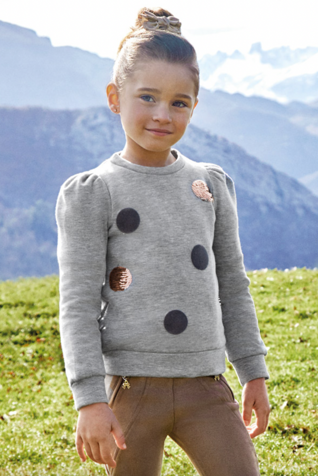 Mayoral Girls Lenzing Ecovera EcoFriends Circle Sweater | HONEYPIEKIDS 