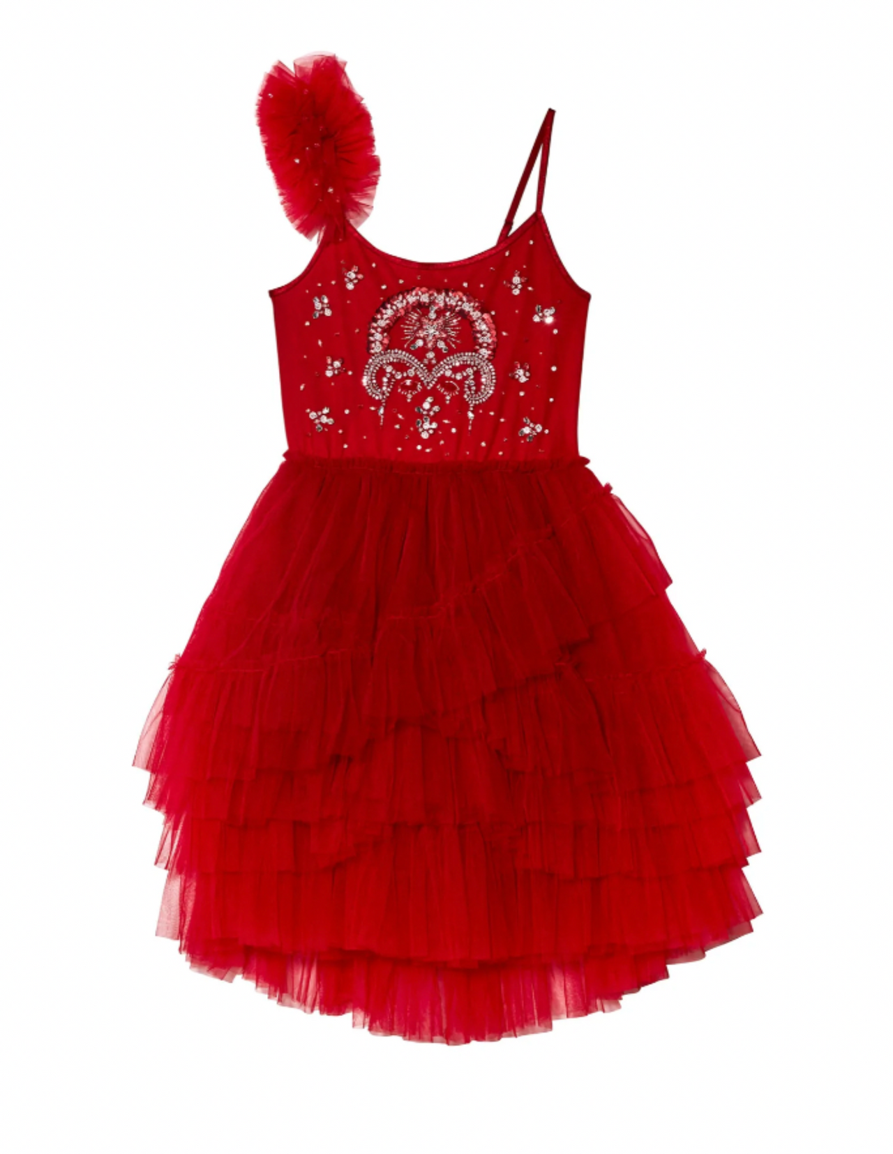 Tutu Du Monde Girls Holiday Red Ember Tutu Dress | HONEYPIEKIDS 