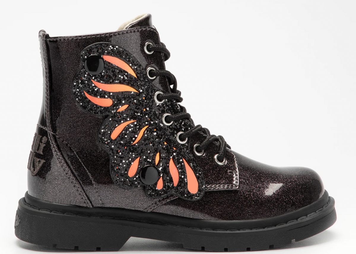Bottes Vernies Noires Lelli Kelly Pour Filles - Taille 27 (UK 9), Neuves Dans Boîte