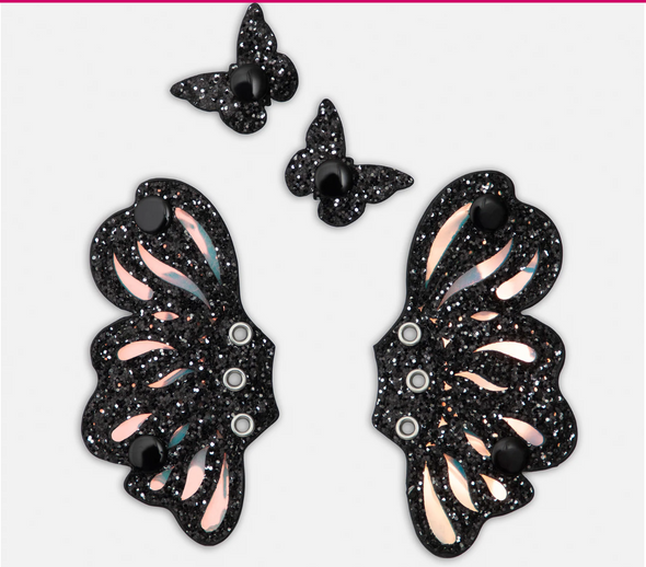 Lelli Kelly Girls BLACK Butterfly Wings Mid Rise Boots | HONEYPIEKIDS | Kids Boutique 