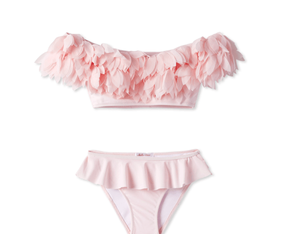 Stella Cove Girls Pink Petals Two Piece Swimsuit | HONEYPIEKIDS | Kids Boutique 