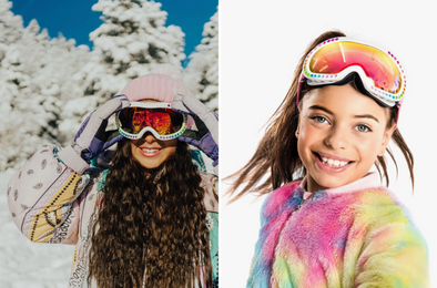 Bling2o Girls Stones of Rainbow Ski and Snow Mask | HONEYPIEKIDS | Kids Boutique Clothing