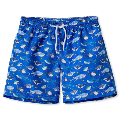 Stella Cove Boys Blue Shark Swim Shorts | HONEYPIEKIDS | Kids Boutique Clothing