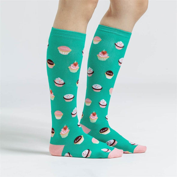 Sock It To Me Let Them Eat Cupcakes Knee High Socks | HONEYPIEKIDS | Kids Boutique Clothing