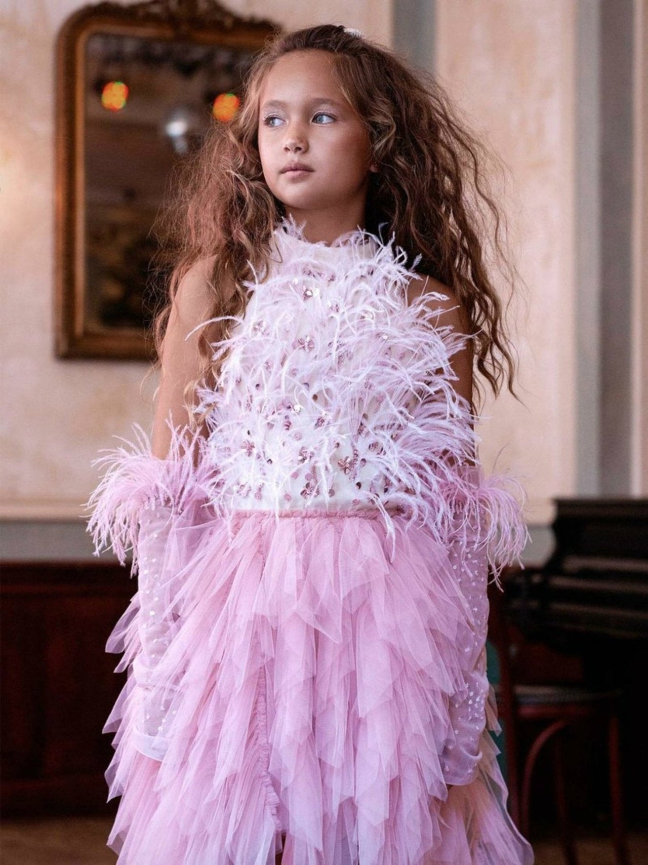 Tutu Du Monde Halter Masquerade Tutu Dress | HONEYPIEKIDS 