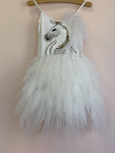 Tutu Du Monde Mystical Unicorn Tutu Dress in White | HONEYPIEKIDS | Kids Boutique Clothing