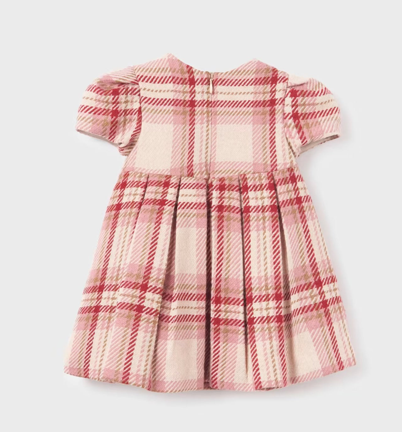 Abel & Lula BABY Girls Raspberry Plaid Holiday Dress | HONEYPIEKIDS 