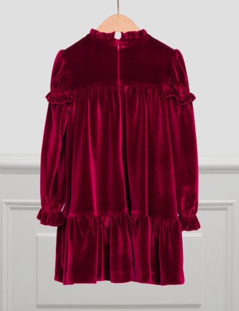 Abel & Lula Girls Blackberry Velvet Dress | HONEYPIEKIDS 