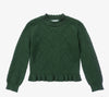 HONEYPIEKIDS | Abel and Lula Girls Green Diamond Knit Sweater