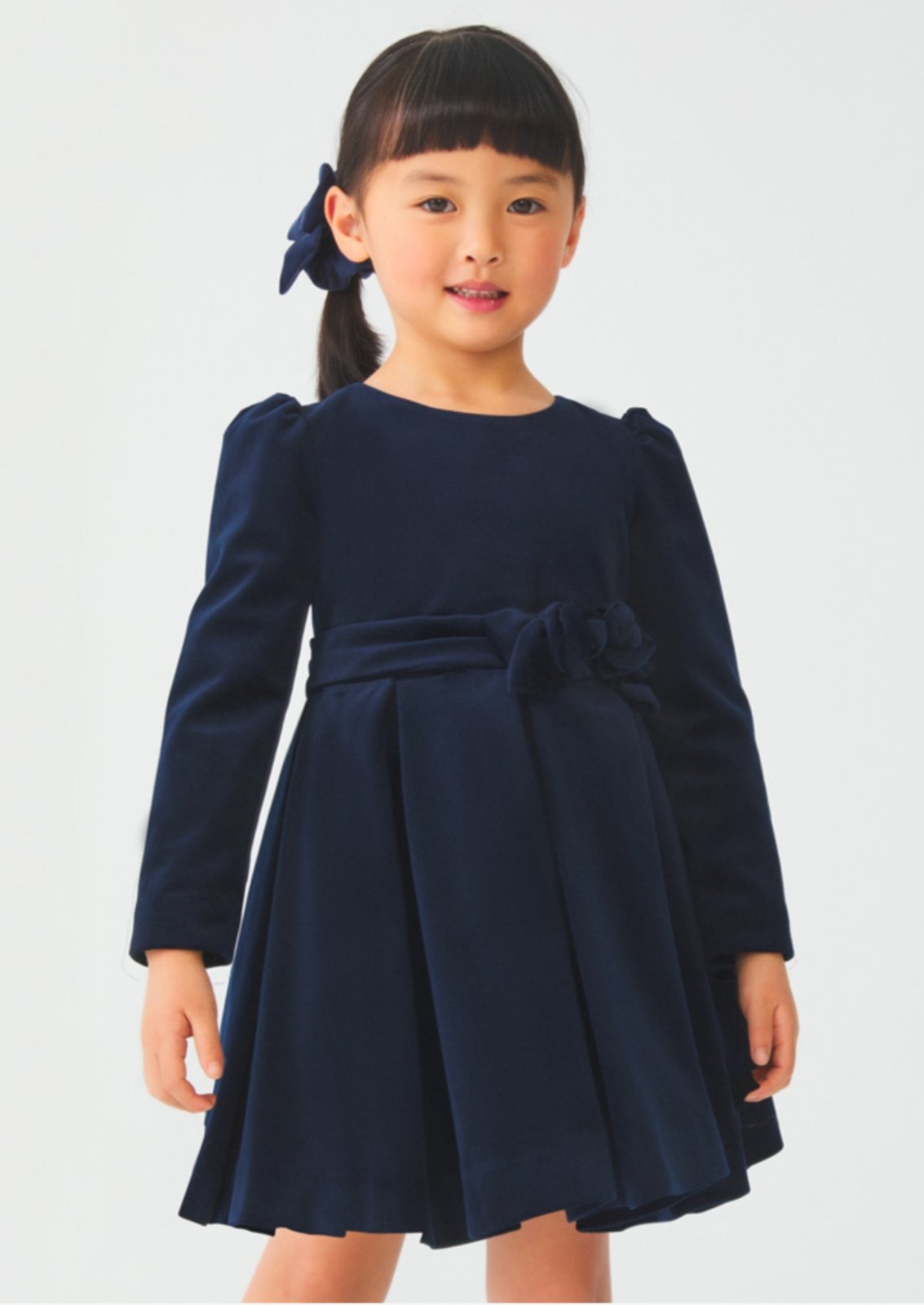 Abel & Lula Velvet Printed Dress