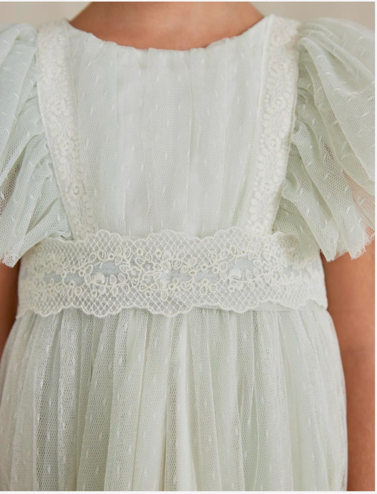 Abel & Lula Girls Mint Tulle Dress | HONEYPIEKIDS 