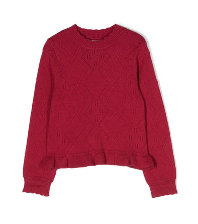 HONEYPIEKIDS | Abel & Lula Girls Raspberry Knit Sweater