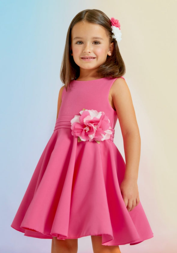 Abel & Lula Girls Strawberry Crepe Dress | HONEYPIEKIDS | Kids Boutique Clothing
