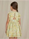 Abel and Lula Girls Yellow Spring Floral Patterned Dress | HONEYPIEKIDS | Kids Dresses