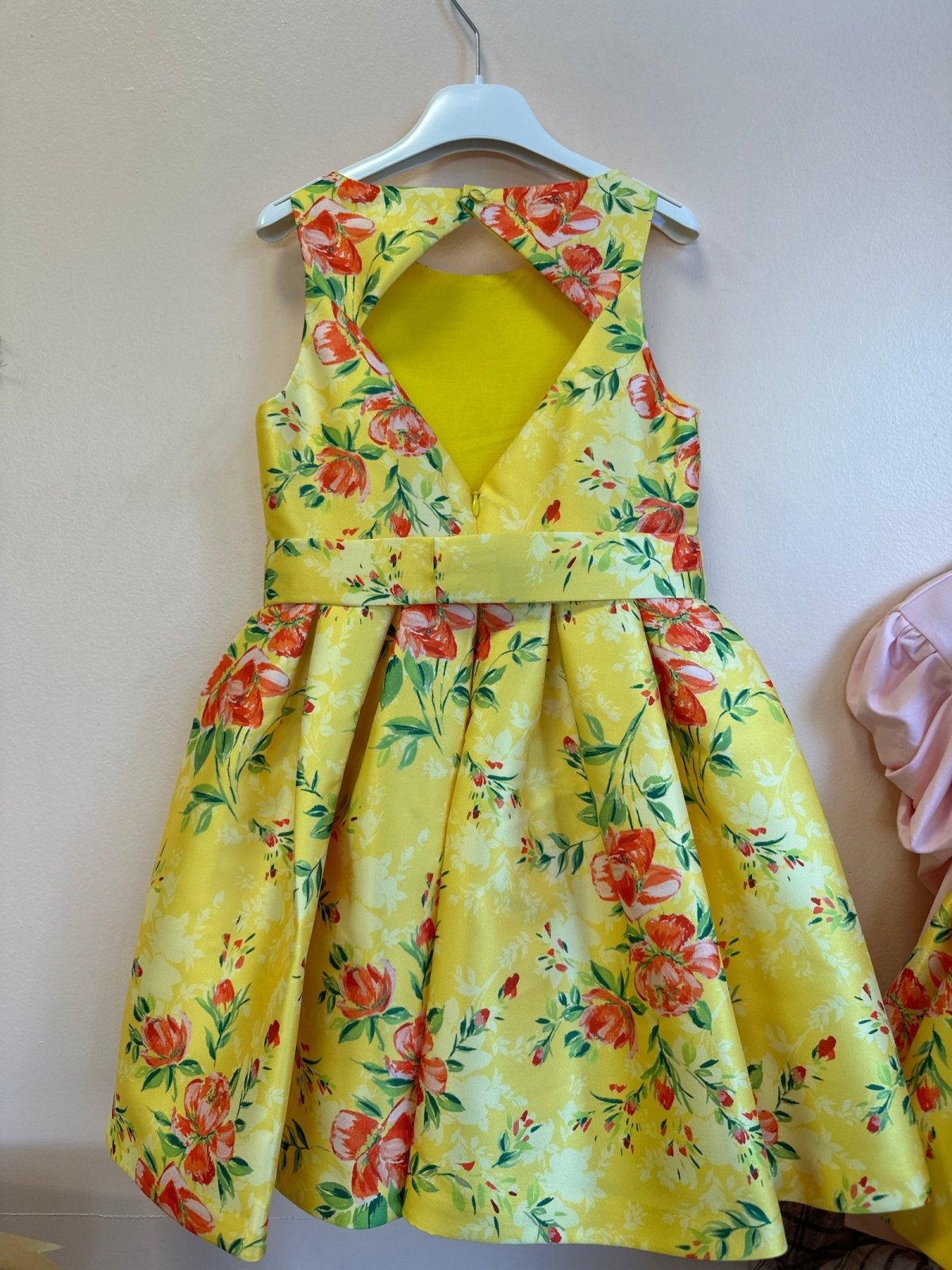 Abel & Lula Stamp Mikado Dress Lemon / 4 Abel & Lula Stamp Mikado Dress Lemon / 4