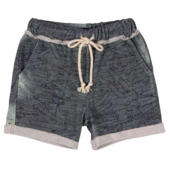 Paper Wings Boys Alligator Sweat Shorts | HONEYPIEKIDS | Kids Boutique Clothing