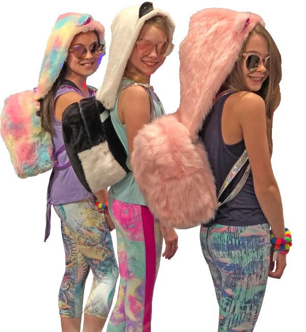 AMERICAN JEWEL FURRY HOODED BACKPACKS | HONEYPIEKIDS 